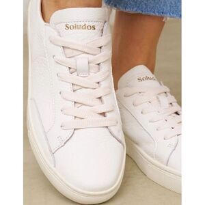 Soludos Womens‎ Ibiza Classic Lace-Up Leather Sneakers 39.5/9